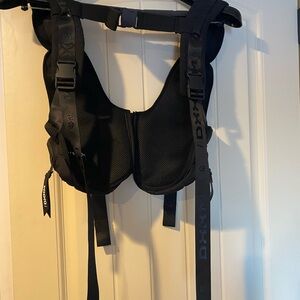 Black Mesh Vest with Adjustable Straps